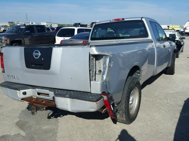 1N6AA06E28N320355 - 2008 NISSAN TITAN XE SILVER photo 4