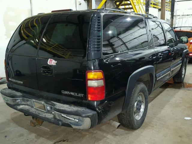 3GNFK16T0YG100707 - 2000 CHEVROLET SUBURBAN K BLACK photo 4