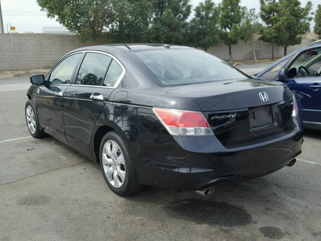 1HGCP36849A049508 - 2009 HONDA ACCORD EXL BLACK photo 3