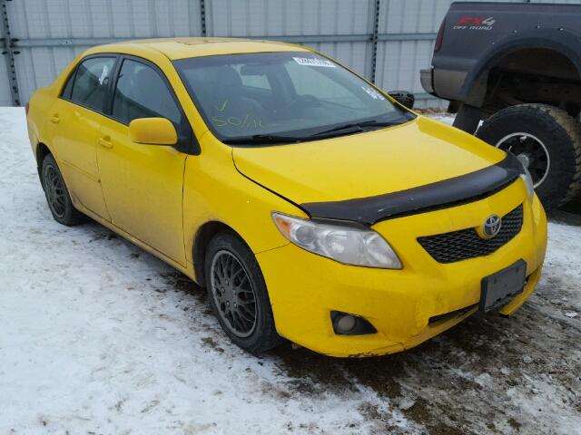 2T1BU40E69C137687 - 2009 TOYOTA COROLLA BA YELLOW photo 1