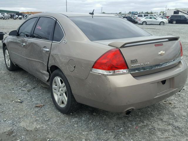 2G1WU58R879182215 - 2007 CHEVROLET IMPALA LTZ BEIGE photo 3