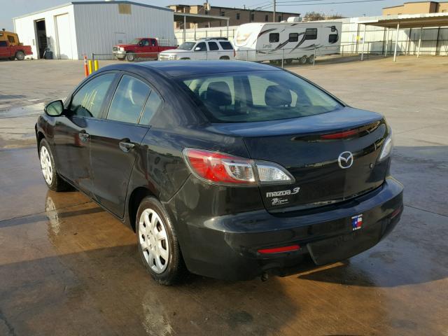 JM1BL1UF6C1500652 - 2012 MAZDA 3 I BLACK photo 3