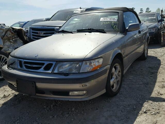 YS3DF78K717009391 - 2001 SAAB 9-3 SE BROWN photo 2