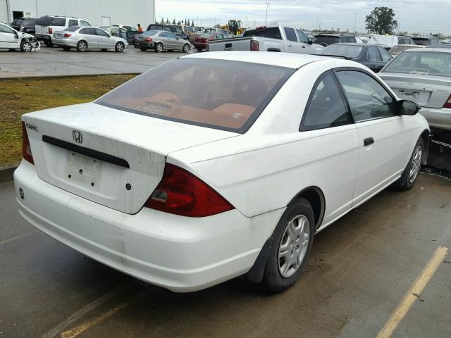 1HGEM22291L070246 - 2001 HONDA CIVIC DX WHITE photo 4