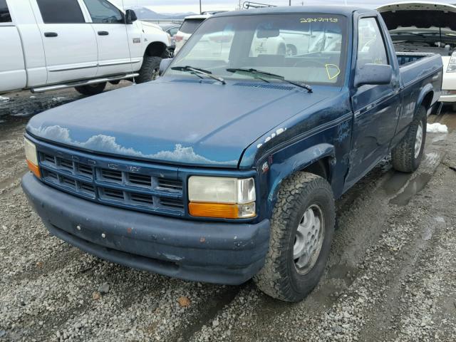 1B7FL26X5RW112143 - 1994 DODGE DAKOTA GREEN photo 2