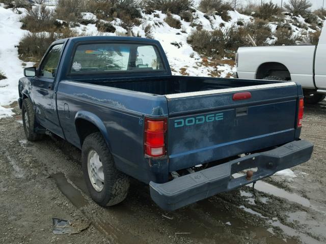 1B7FL26X5RW112143 - 1994 DODGE DAKOTA GREEN photo 3