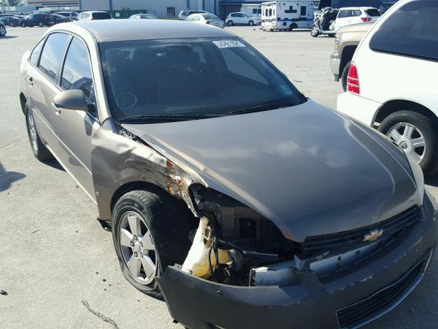 2G1WT58K369424963 - 2006 CHEVROLET IMPALA LT BEIGE photo 1