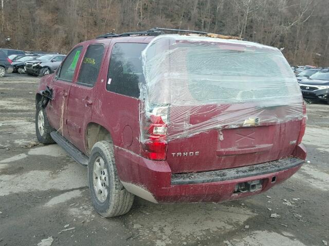 1GNFK13007R287567 - 2007 CHEVROLET TAHOE K150 MAROON photo 3