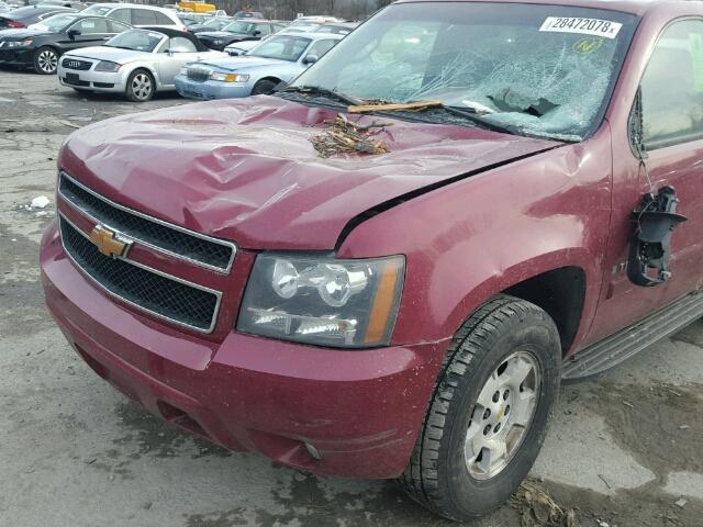 1GNFK13007R287567 - 2007 CHEVROLET TAHOE K150 MAROON photo 9