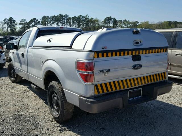 1FTMF1CM8EKD55496 - 2014 FORD F150 SILVER photo 3