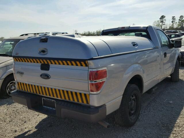 1FTMF1CM8EKD55496 - 2014 FORD F150 SILVER photo 4