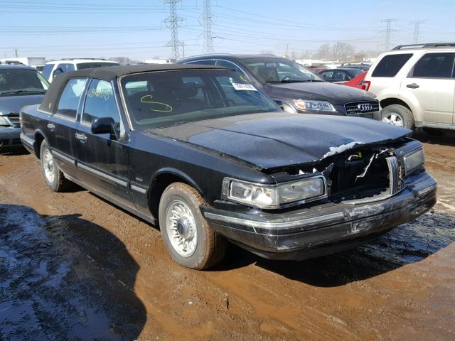 1LNLM81W9TY727805 - 1996 LINCOLN TOWN CAR E BLACK photo 1