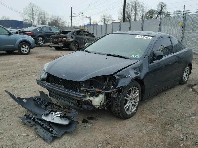 JH4DC53835S000026 - 2005 ACURA RSX BLACK photo 2