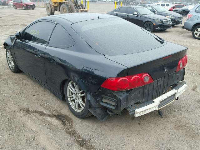 JH4DC53835S000026 - 2005 ACURA RSX BLACK photo 3