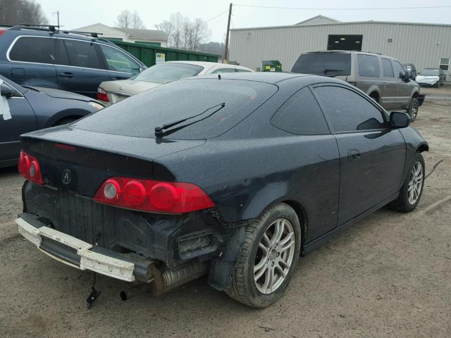 JH4DC53835S000026 - 2005 ACURA RSX BLACK photo 4