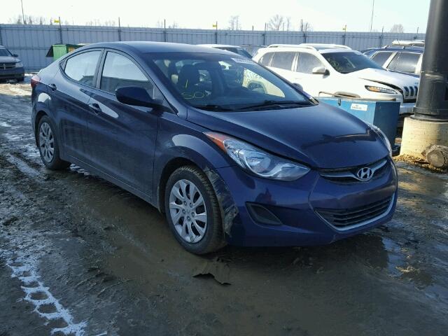 5NPDH4AE1DH435081 - 2013 HYUNDAI ELANTRA GL BLUE photo 1