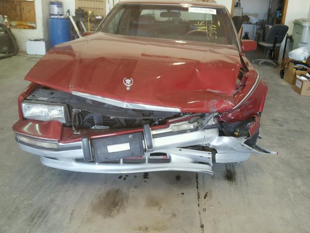 1G6EL1337LU602399 - 1990 CADILLAC ELDORADO MAROON photo 9