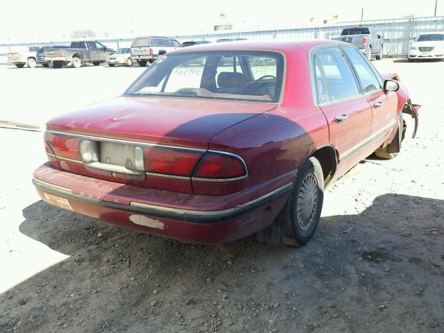 1G4HP52K9VH417292 - 1997 BUICK LESABRE CU RED photo 4