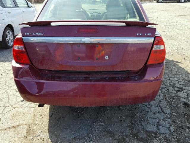 1G1ZU54824F113534 - 2004 CHEVROLET MALIBU LT RED photo 9