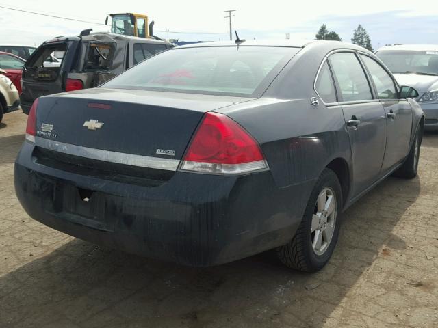 2G1WT58K189167160 - 2008 CHEVROLET IMPALA LT BLACK photo 4