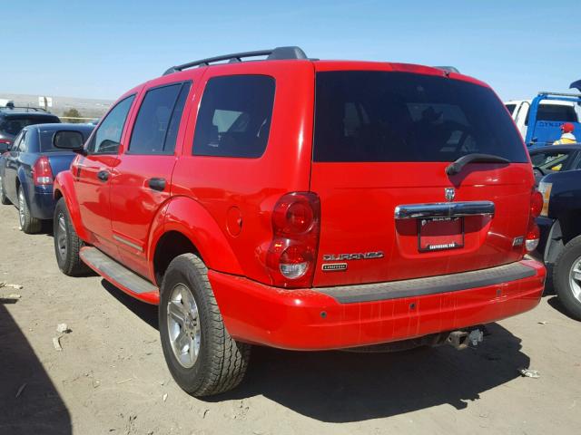 1D8HB58D55F509718 - 2005 DODGE DURANGO LI RED photo 3