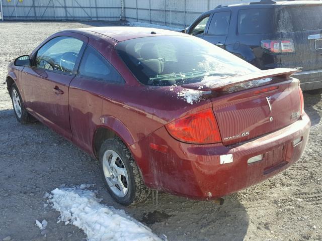 1G2AL18F287148118 - 2008 PONTIAC G5 RED photo 3