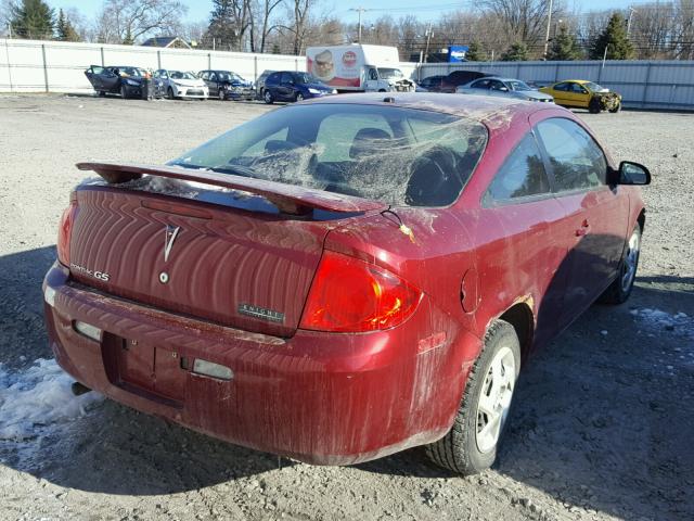 1G2AL18F287148118 - 2008 PONTIAC G5 RED photo 4