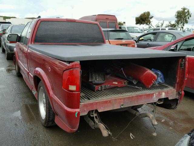 1GCCS19WX28160945 - 2002 CHEVROLET S TRUCK S1 RED photo 3