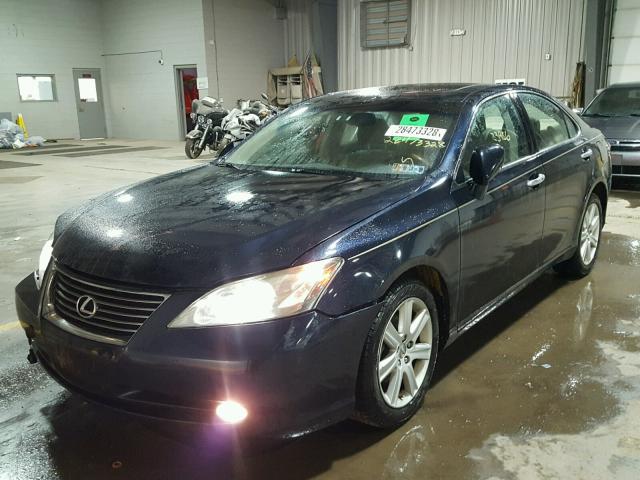 JTHBJ46G872014405 - 2007 LEXUS ES 350 BLUE photo 2