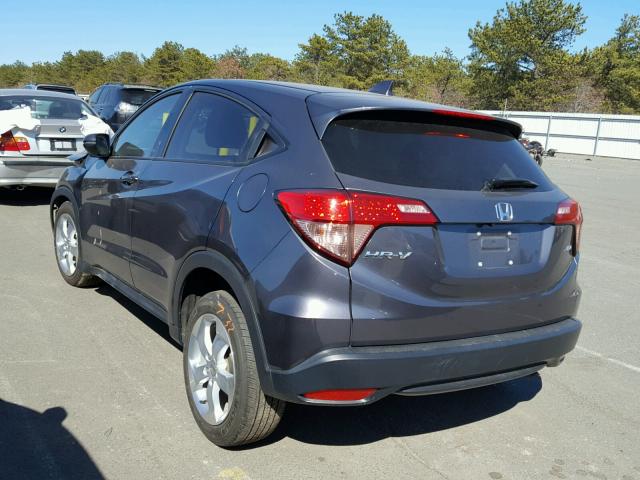 3CZRU6H51GM715532 - 2016 HONDA HR-V EX GRAY photo 3