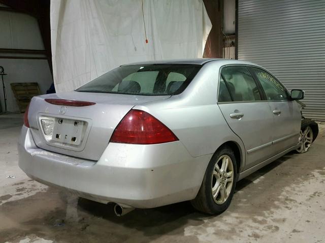 1HGCM56337A141831 - 2007 HONDA ACCORD SE GRAY photo 4