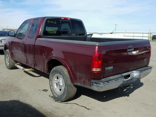 1FTRX18L1XKA13328 - 1999 FORD F150 MAROON photo 3