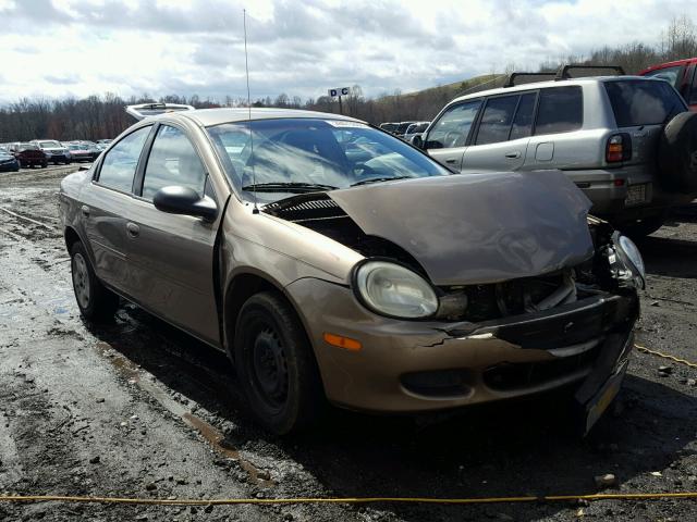 1B3ES26C52D514839 - 2002 DODGE NEON BROWN photo 1