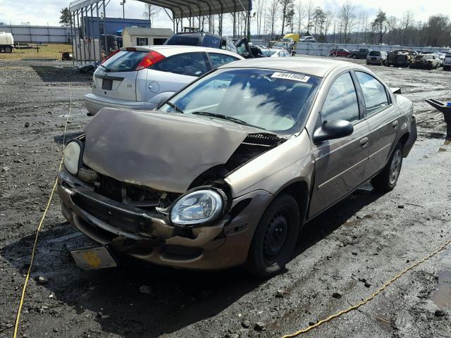 1B3ES26C52D514839 - 2002 DODGE NEON BROWN photo 2