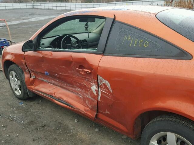 1G1AK15FX67870624 - 2006 CHEVROLET COBALT LS ORANGE photo 10