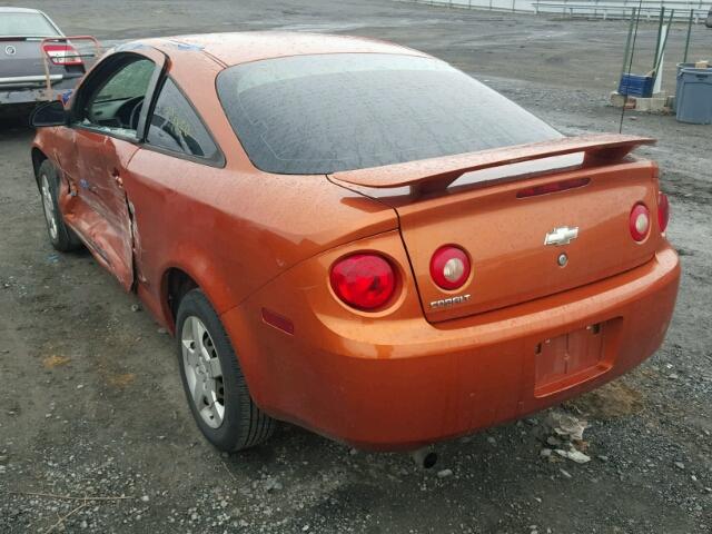 1G1AK15FX67870624 - 2006 CHEVROLET COBALT LS ORANGE photo 3