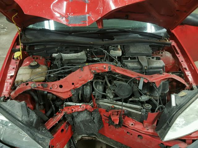 1FAFP34N77W336173 - 2007 FORD FOCUS ZX4 RED photo 7