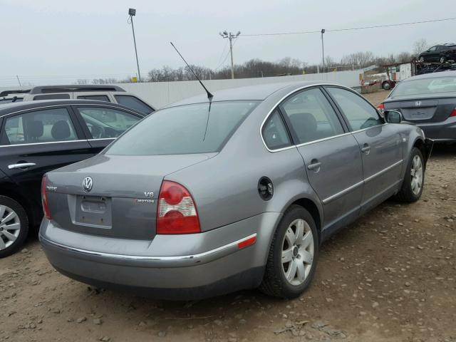 WVWTH63B83P278842 - 2003 VOLKSWAGEN PASSAT GLX GRAY photo 4