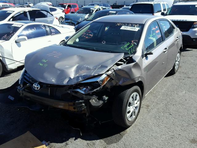 5YFBPRHE7FP357330 - 2015 TOYOTA COROLLA EC BROWN photo 2