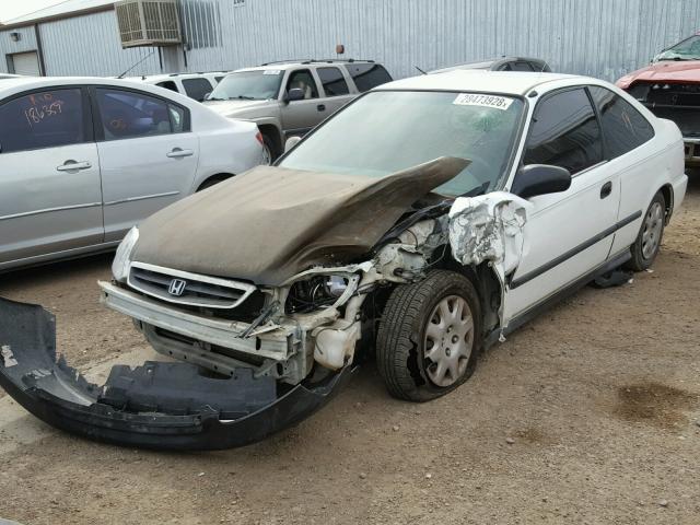 1HGEJ6124XL027105 - 1999 HONDA CIVIC DX WHITE photo 2