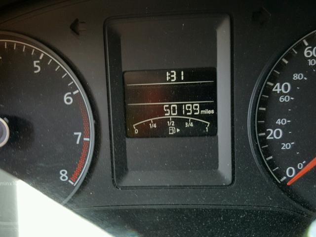 3VW2K7AJ5DM294854 - 2013 VOLKSWAGEN JETTA BASE Արծաթագույն լուսանկար 8