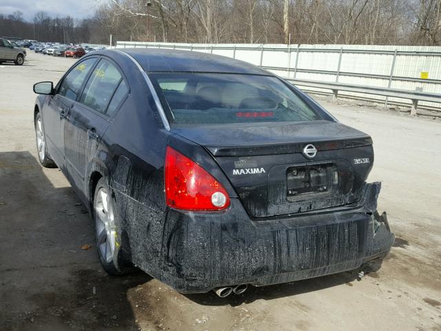 1N4BA41E25C815402 - 2005 NISSAN MAXIMA SE BLACK photo 3