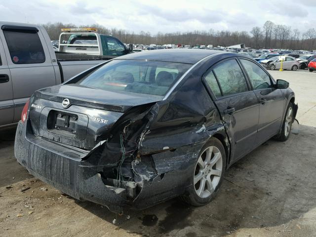 1N4BA41E25C815402 - 2005 NISSAN MAXIMA SE BLACK photo 4