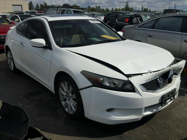 1HGCS22848A006378 - 2008 HONDA ACCORD EXL WHITE photo 1