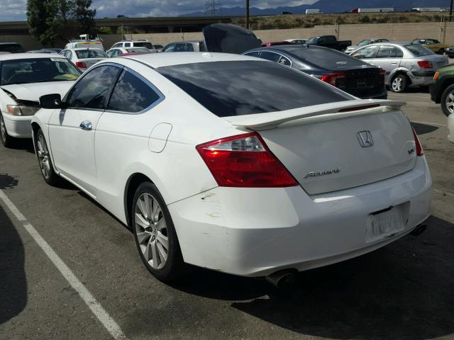 1HGCS22848A006378 - 2008 HONDA ACCORD EXL WHITE photo 3