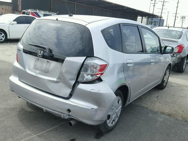 JHMGE8H31DC053337 - 2013 HONDA FIT SILVER photo 4