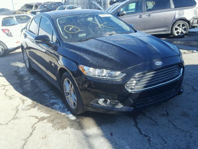 3FA6P0HD4ER140773 - 2014 FORD FUSION SE BLACK photo 1