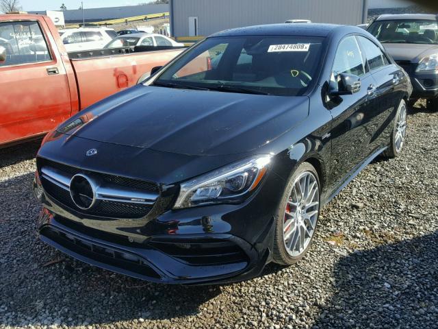 WDDSJ5CB5JN557142 - 2018 MERCEDES-BENZ CLA 45 AMG BLACK photo 2