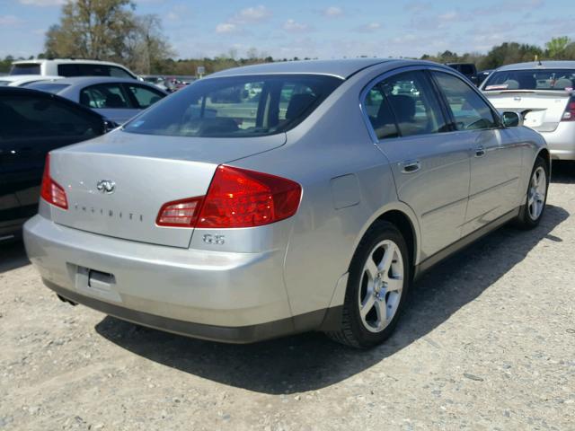 JNKCV51E74M603000 - 2004 INFINITI G35 SILVER photo 4