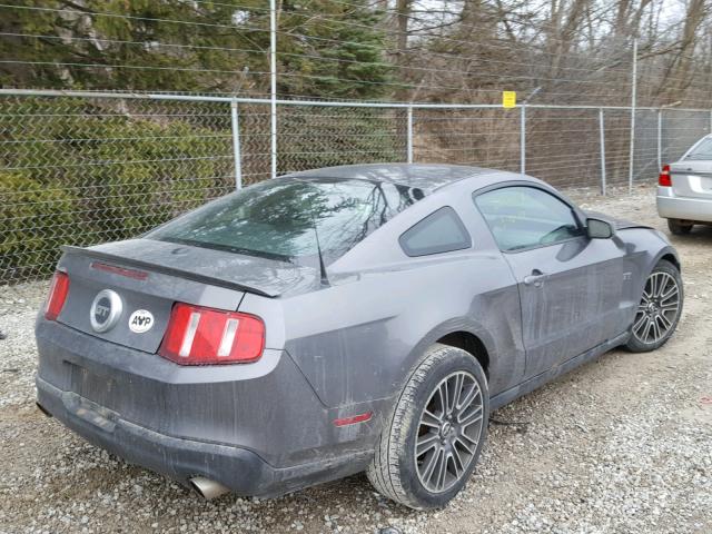 1ZVBP8CH3A5154255 - 2010 FORD MUSTANG GT GRAY photo 4